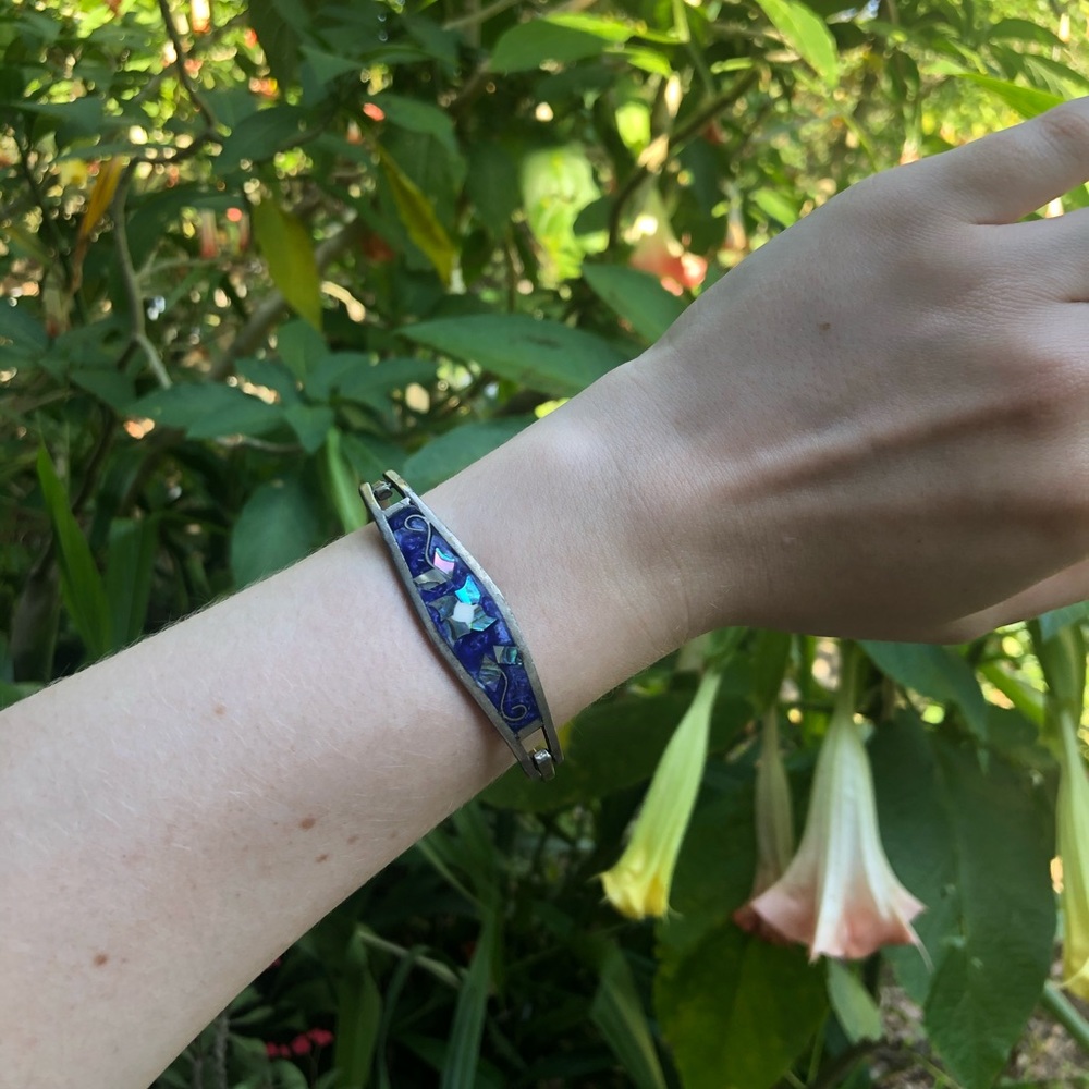 Sterling Silver Abalone Cuff Bracelet